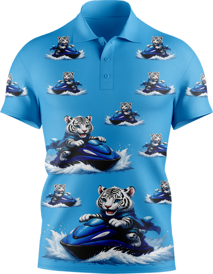Jet Tiger Men's Short Sleeve Polo