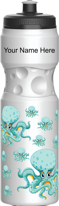 Octopus without beer Water Bottles 15
