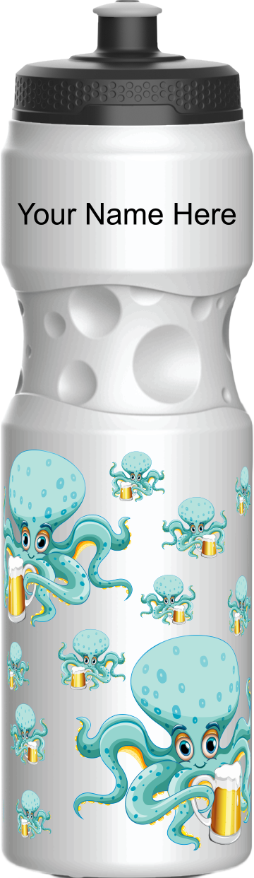 Octopus with beer Water Bottles