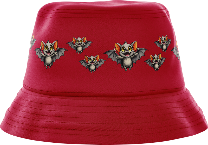 Chinchilla Bat Bucket Hat