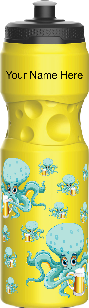 Octopus with beer Water Bottles