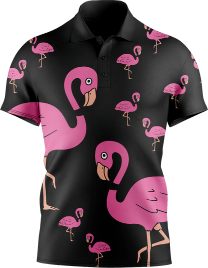 Flamingo Men's Short Sleeve Polo