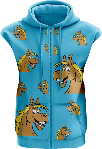 Hero Horse Full Zip Sleeveless Hoodie Jackets