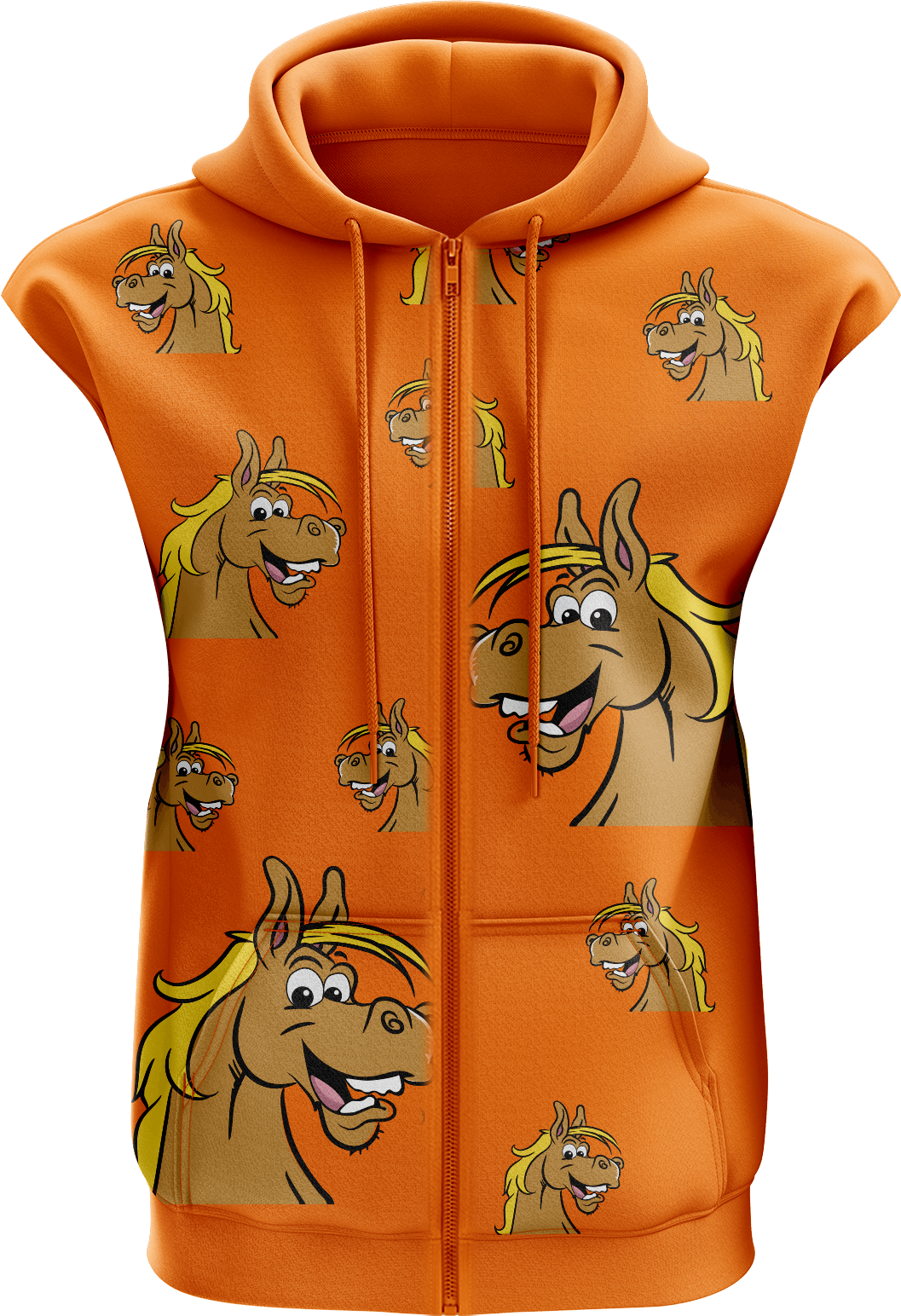 Hero Horse Full Zip Sleeveless Hoodie Jackets