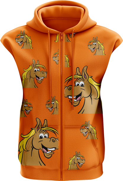 Hero Horse Full Zip Sleeveless Hoodie Jackets