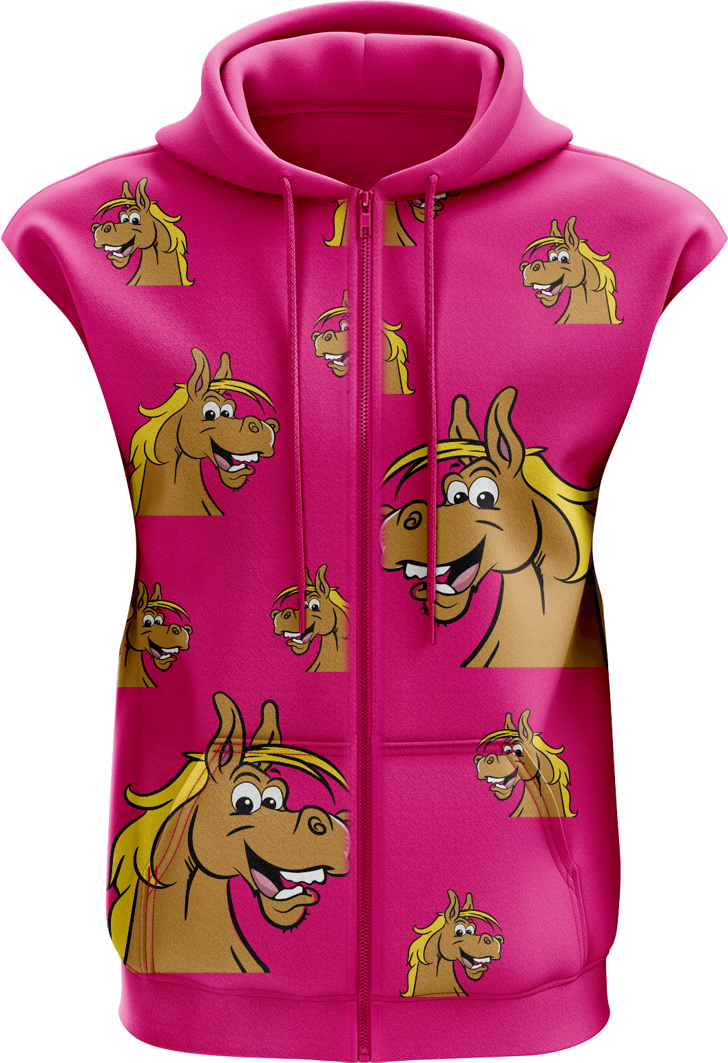 Hero Horse Full Zip Sleeveless Hoodie Jackets