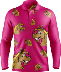 Hero Horse Men's Long Sleeve Polo 2