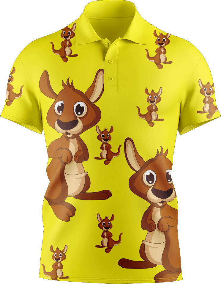 Kanga Back Men's Short Sleeve Polo