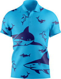 Swim With Sharks Men's Short Sleeve Polo 5
