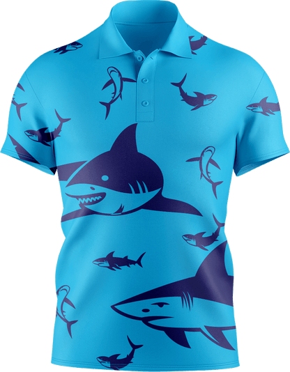 Swim With Sharks Men's Short Sleeve Polo