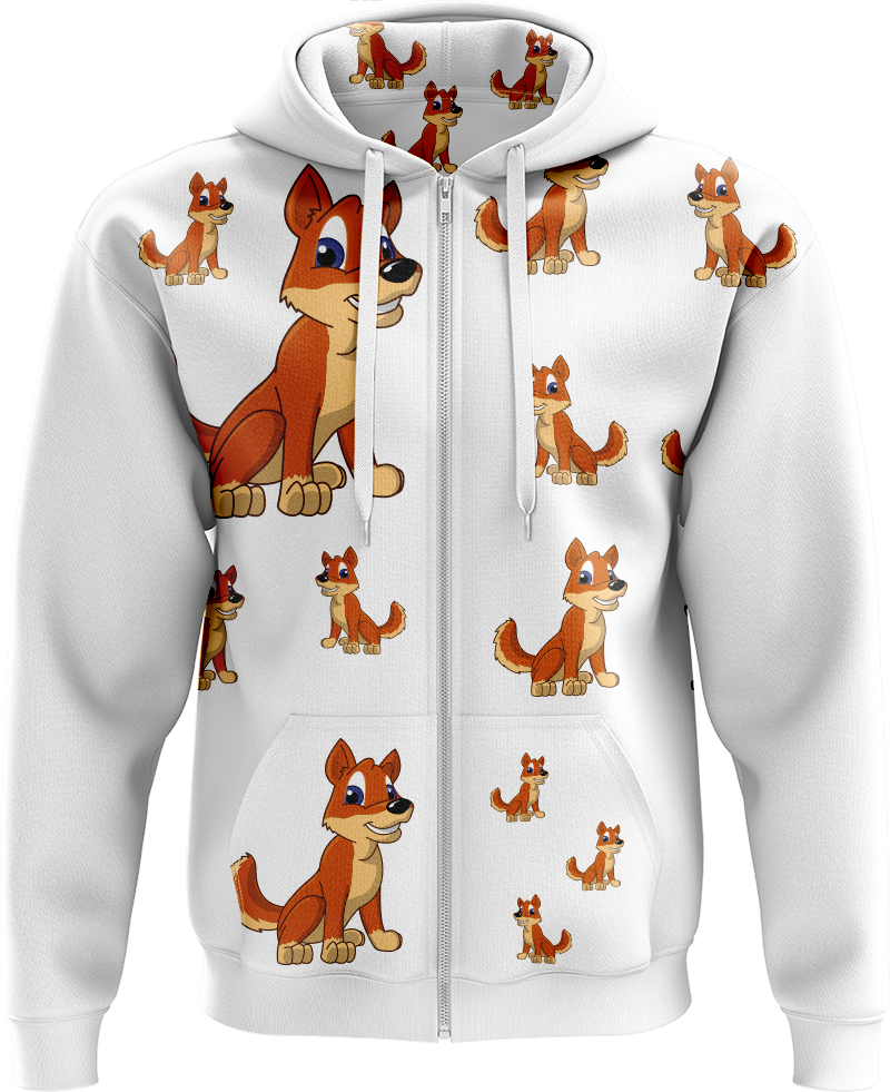 Dizzie Dingo Full Zip Hoodies Jacket