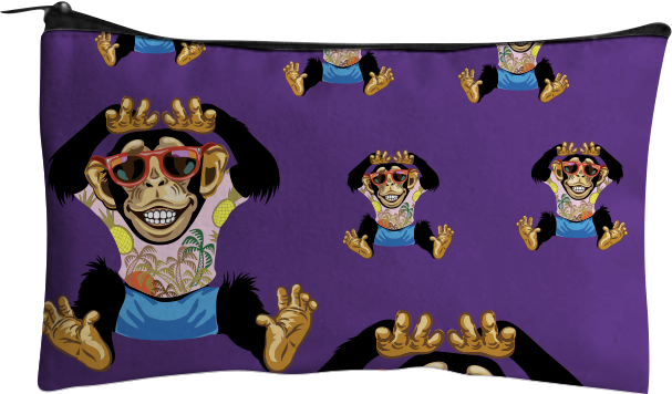 Cheeky Monkey Jumbo Pencil Case