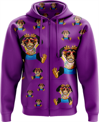 Cheeky Monkey Full Zip Hoodies Jacket 7
