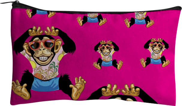 Cheeky Monkey Jumbo Pencil Case