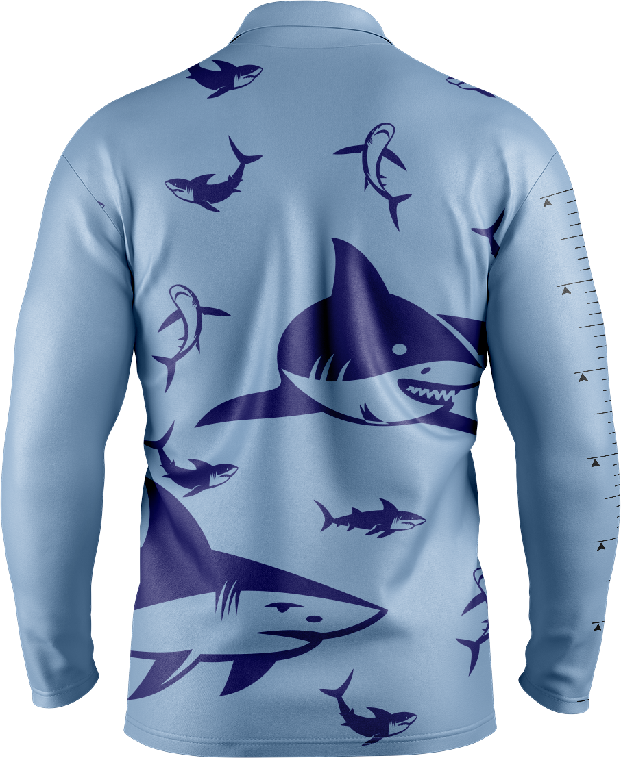 Swim with Sharks Fishing Shirts.