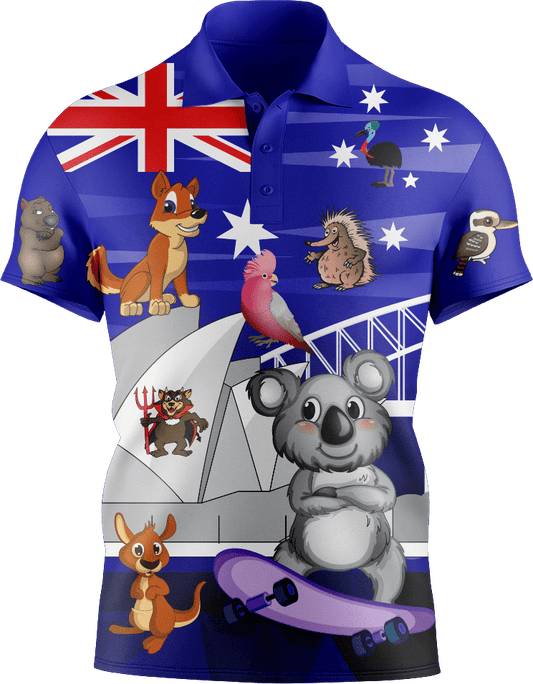 Australia Design Men's Short Sleeve Polo - fungear.com.au