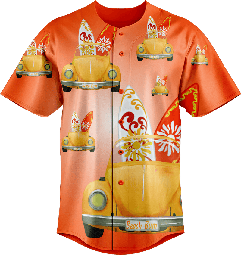 Beach Bum Baseball Jerseys