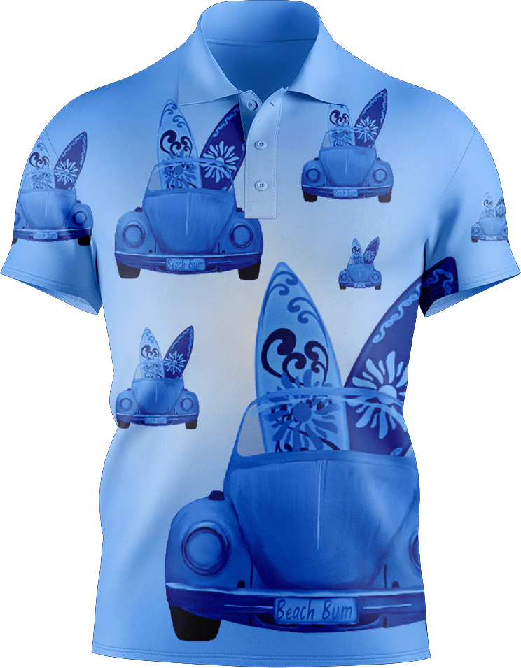Beach Bum Men's Short Sleeve Polo