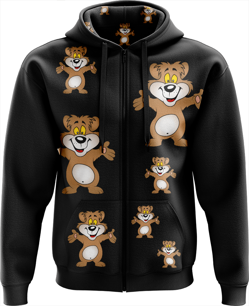 Billy Bear Full Zip Hoodies Jacket - fungear.com.au
