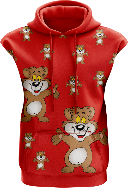 Billy Bear Full Zip Sleeveless Hoodie Jackets - fungear.com.au