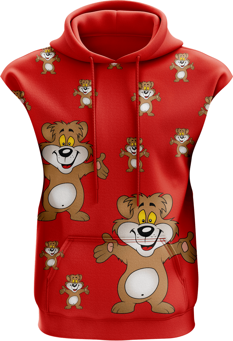 Billy Bear Full Zip Sleeveless Hoodie Jackets