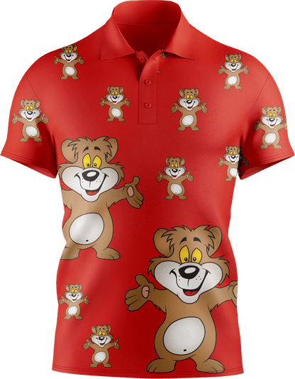 Billy Bear Men's Short Sleeve Polo - fungear.com.au