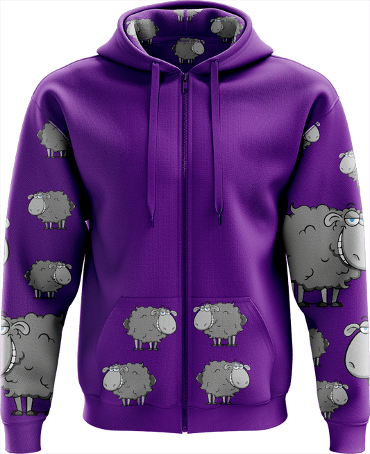 Black Sheep Full Zip Hoodies Jacket - fungear.com.au