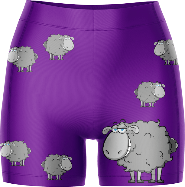 Black Sheep Ladies Gym Shorts - fungear.com.au