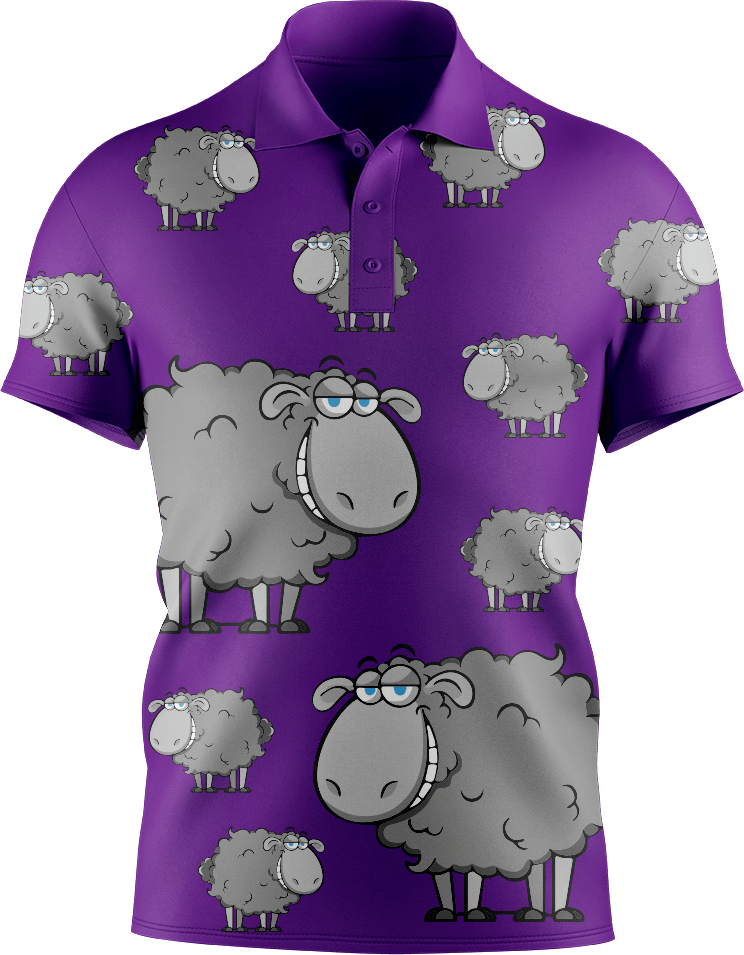 Black Sheep Men's Short Sleeve Polo - fungear.com.au