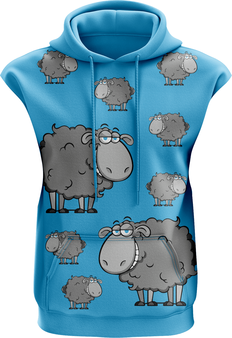 Black Sheep Sleeveless Hoodie