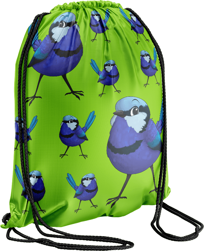 Blue Wren Back Bag
