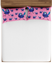 Blue Wren Bed Pillows 3