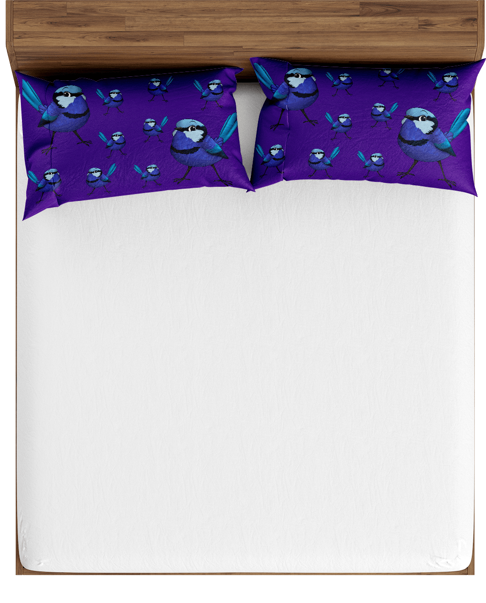 Blue Wren Bed Pillows - fungear.com.au