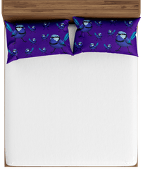 Blue Wren Bed Pillows 2