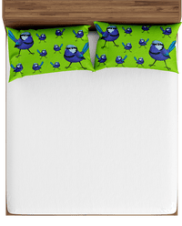 Blue Wren Bed Pillows 1