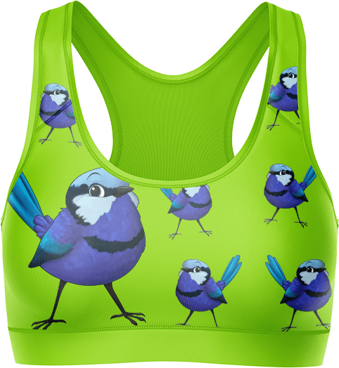 Blue Wren Crop Top - fungear.com.au