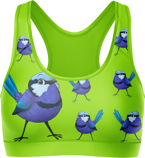 Blue Wren Crop Top