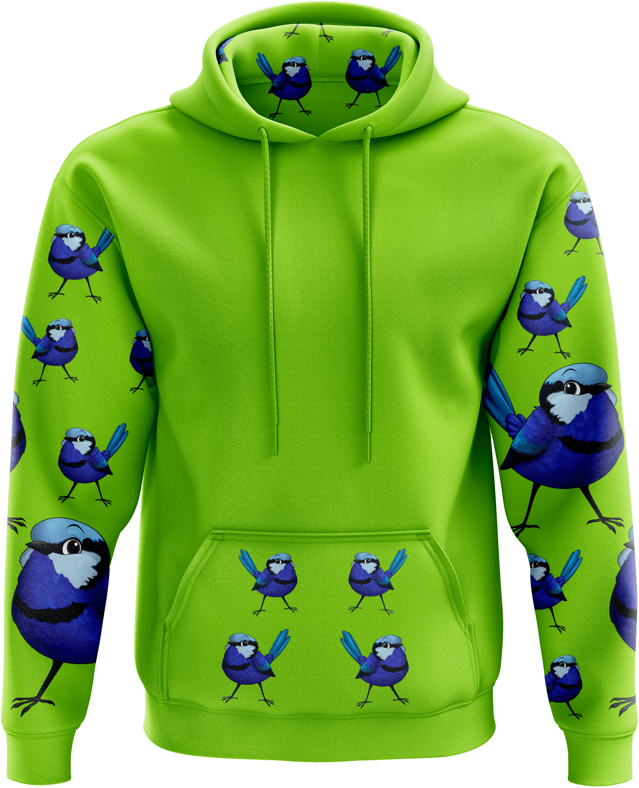 Blue Wren Hoodies - fungear.com.au