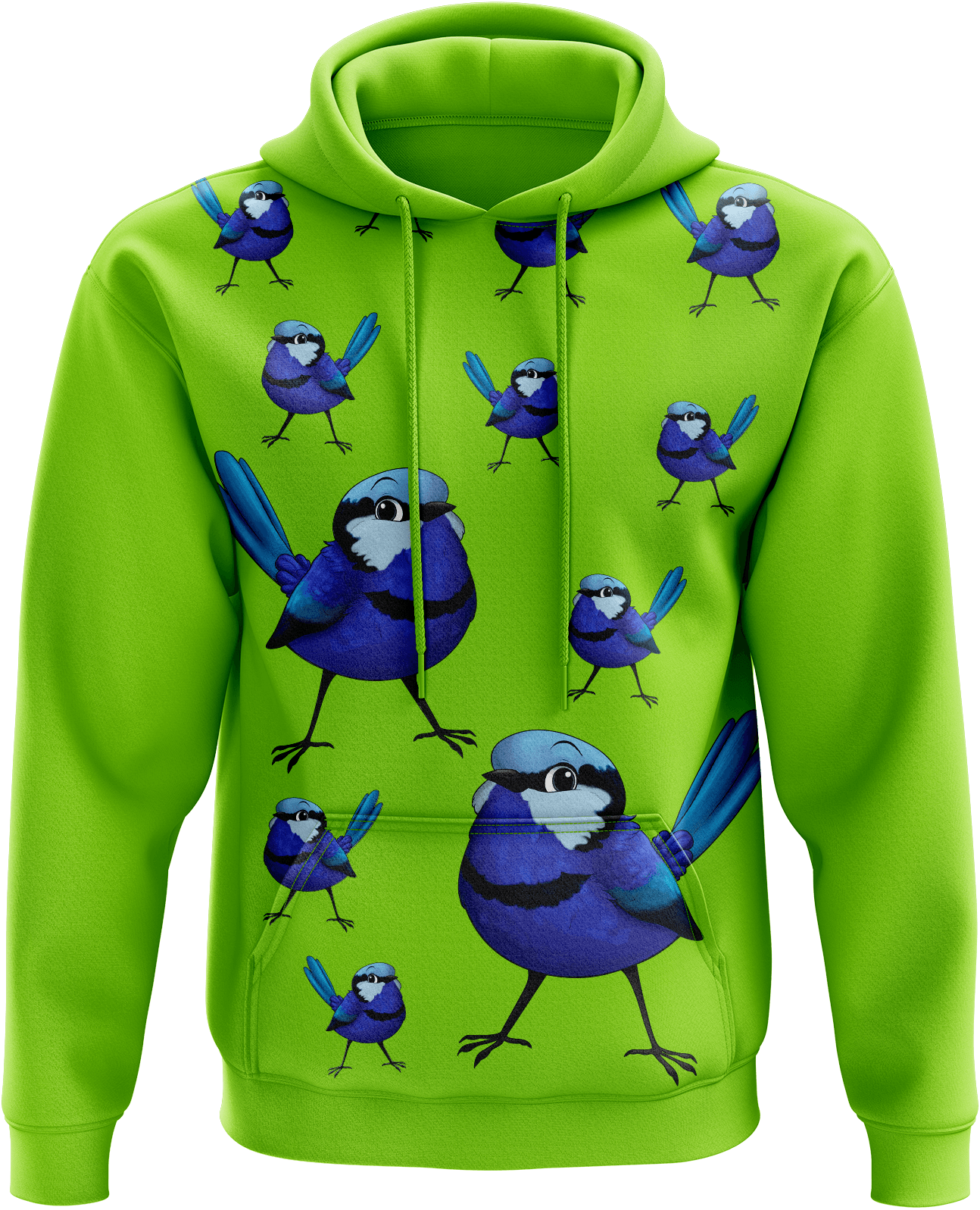 Blue Wren Hoodies - fungear.com.au