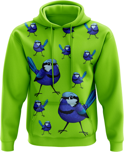 Blue Wren Hoodies - fungear.com.au