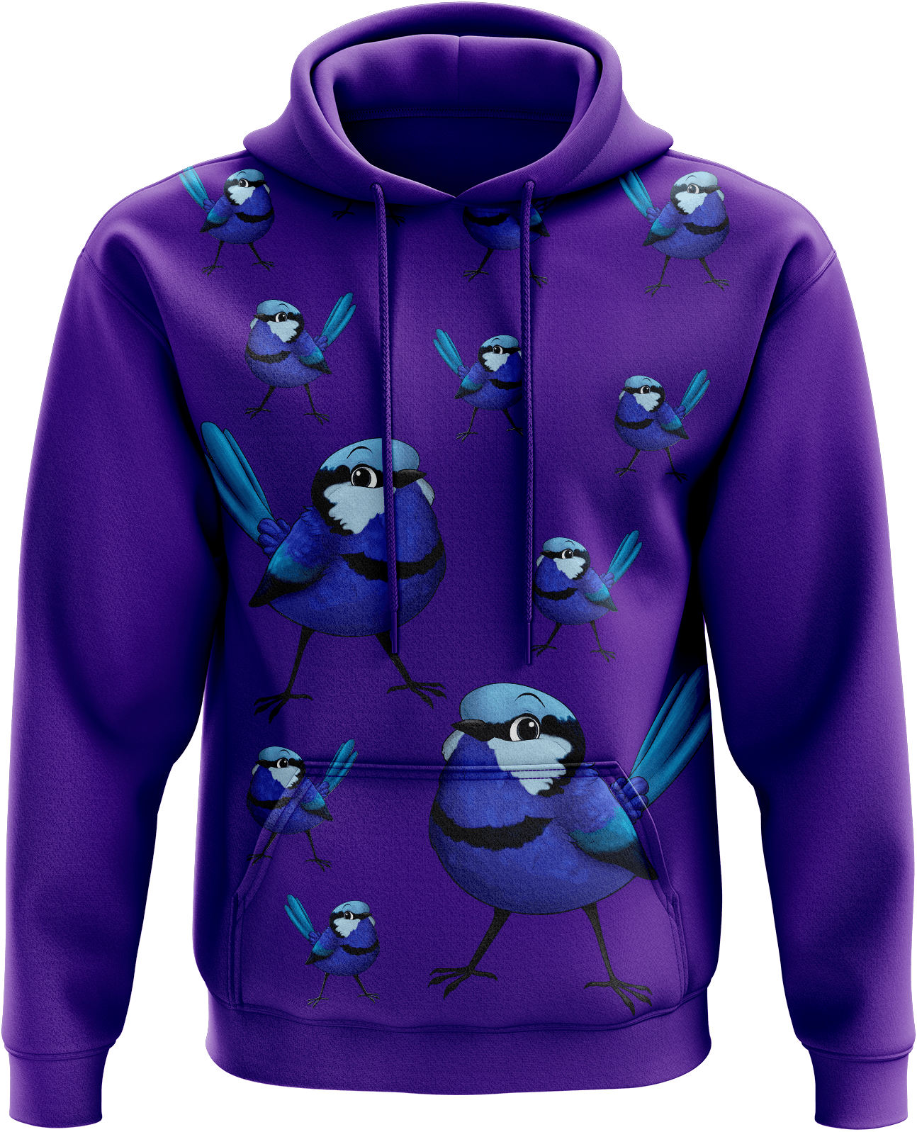 Blue Wren Hoodies - fungear.com.au