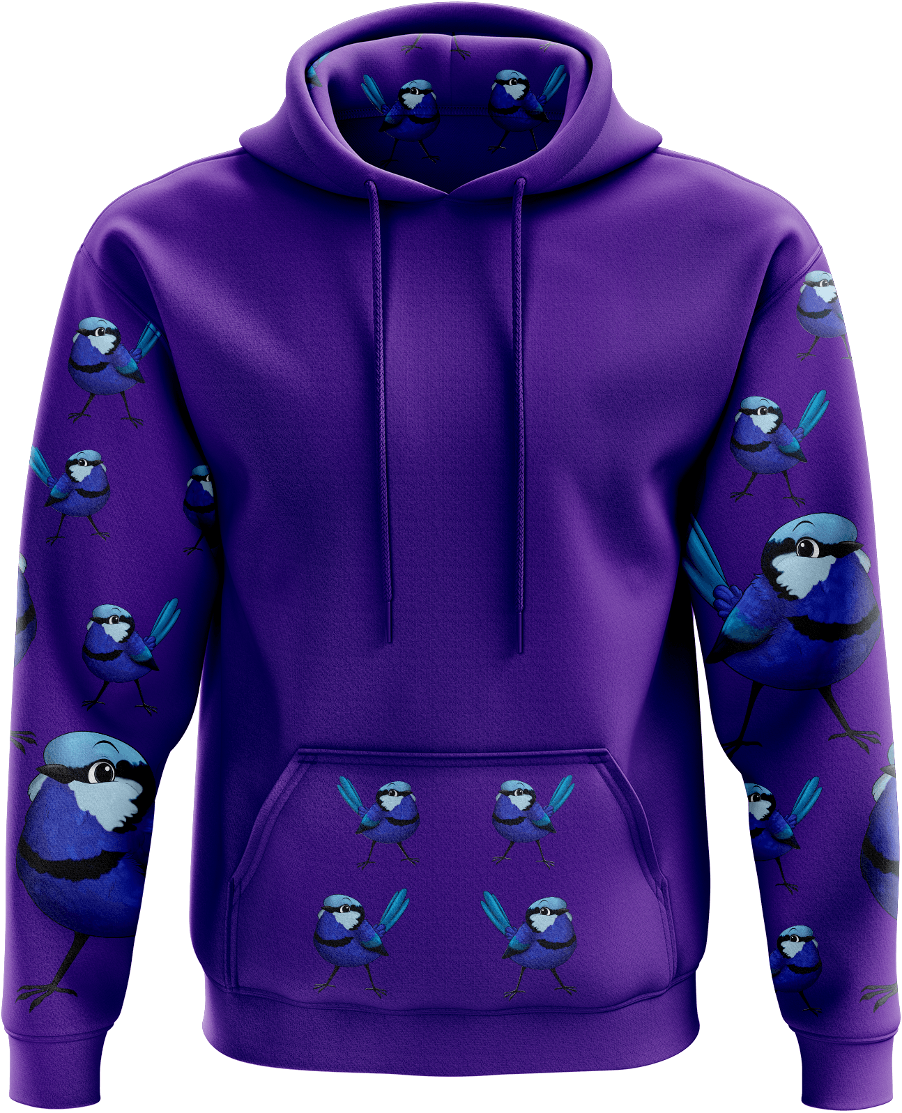 Blue Wren Hoodies - fungear.com.au