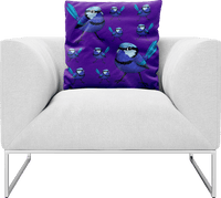 Blue Wren Pillows Cushions 2