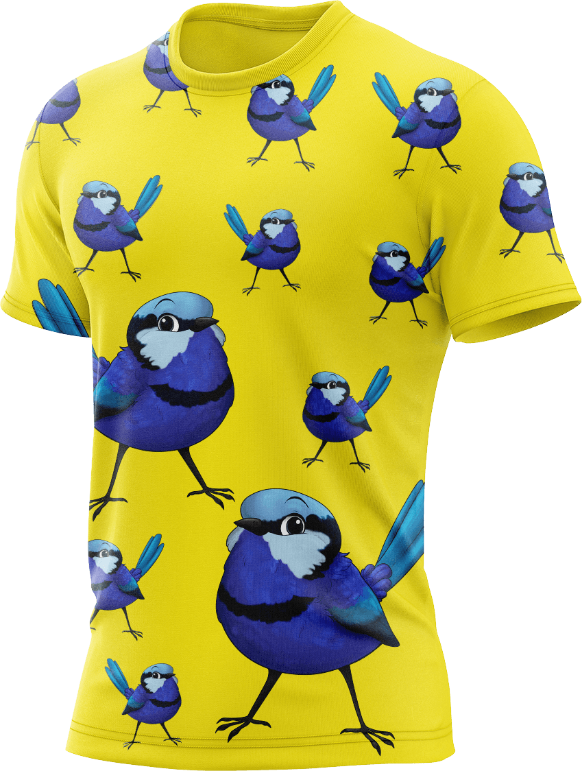 Blue Wren Rash Shirt Short Sleeve - fungear.com.au