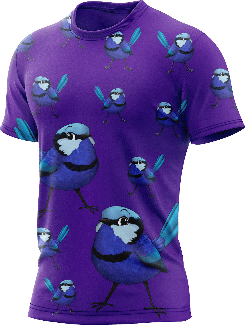 Blue Wren Rash Shirt Short Sleeve - fungear.com.au