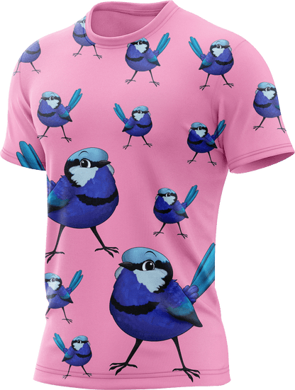 Blue Wren Rash Shirt Short Sleeve - fungear.com.au