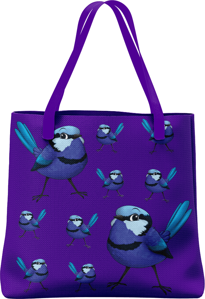 Blue Wren Tote Bag - fungear.com.au