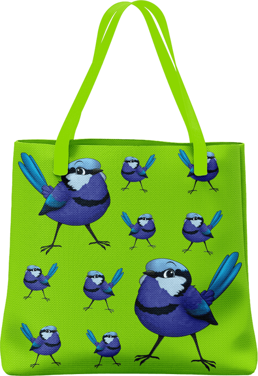 Blue Wren Tote Bag - fungear.com.au