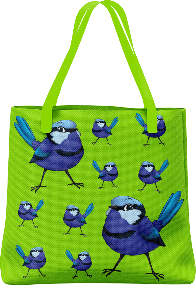 Blue Wren Tote Bag