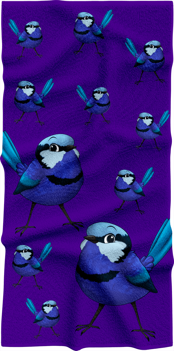 Blue Wren Towels - fungear.com.au